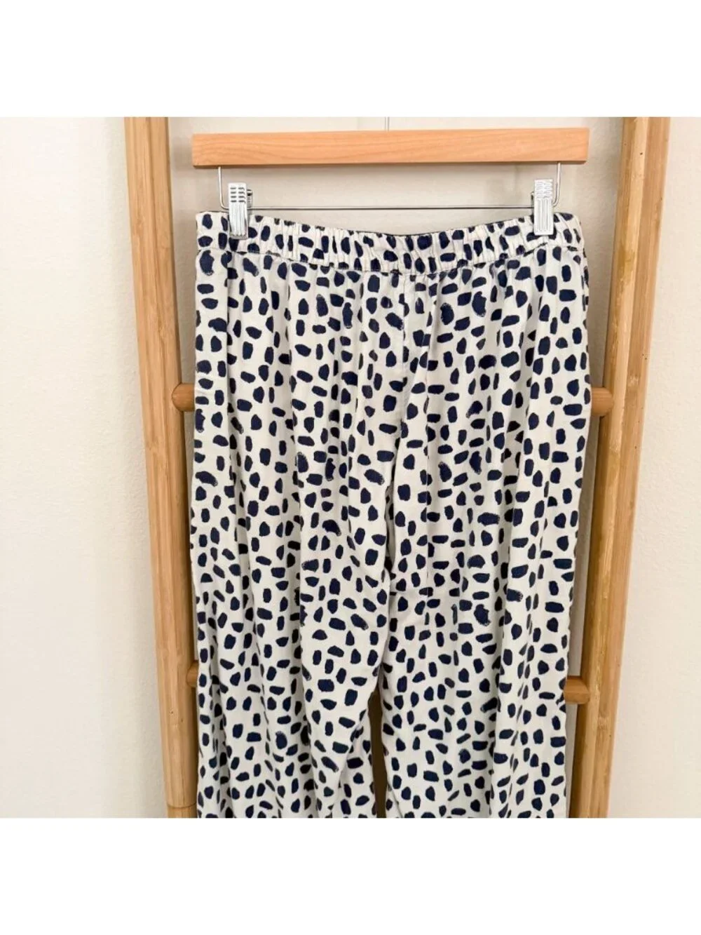 Aerie Flannel Skater Pajama Pants Toasted Coconut Print Size Small